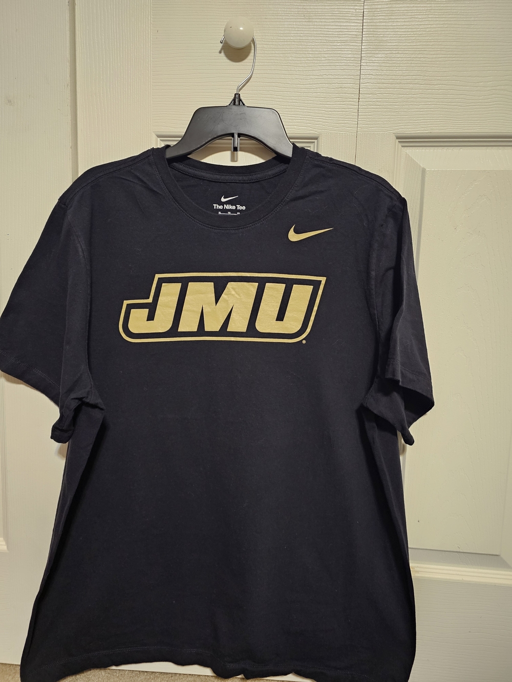 Nike Black T-Shirt with Gold JMU Logo